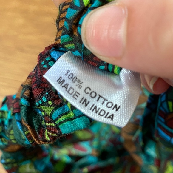 ZeBop Blue and Green Feathered Style Head Band- Small - Picture 4 of 4